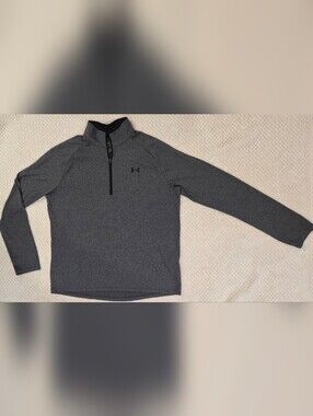 Under Armour Women's Large Gray Heather Tech 1/4 Zip Pullover Loose Fit